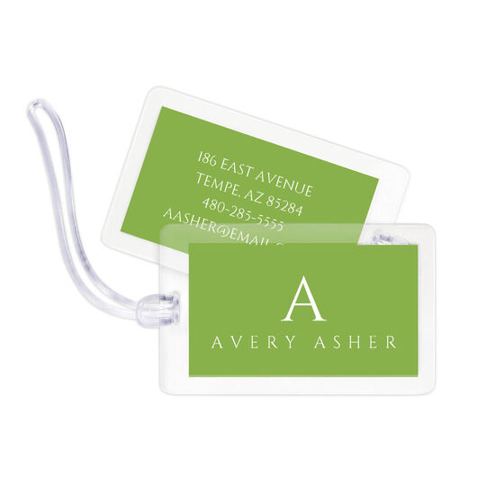 VIP Initial Luggage Tags